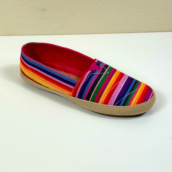 MIA Shoes - Nwot MIA Amore with Memory Foam Armanda Multi Colored Serape Stripe Espa…